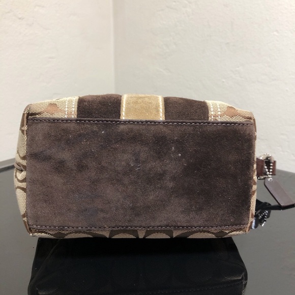 Coach Suede Mini Bag Pouchette - Picture 5 of 9